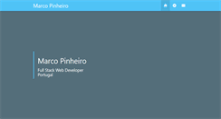 Desktop Screenshot of marcopinheiro.com